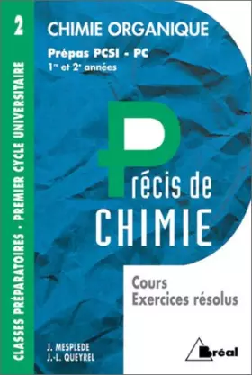 Couverture du produit · Chimie organique : PCSI, PC