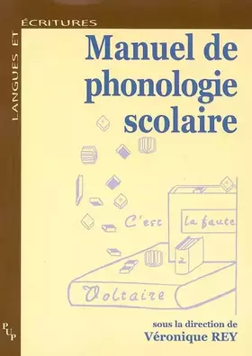 Couverture du produit · Manuel de phonologie scolaire