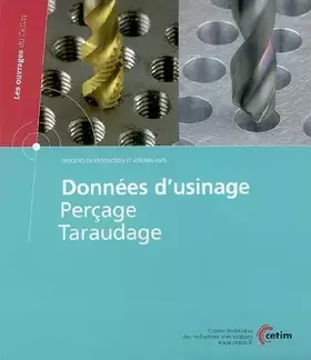 Couverture du produit · Données d'usinage: Perçage - Taraudage