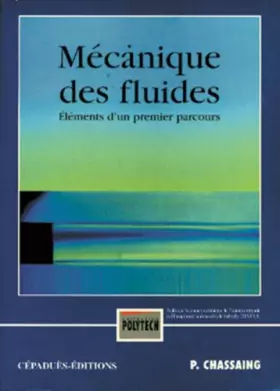Couverture du produit · Mécanique des fluides, éléments d'un premier parcours