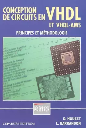 Couverture du produit · Conception de circuits en VHDL, principes et méthodologie