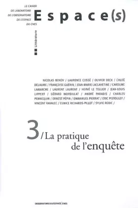 Couverture du produit · La pratique de l' enquête - Espace(s) n°3