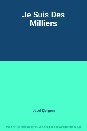 Couverture du produit · Je Suis Des Milliers
