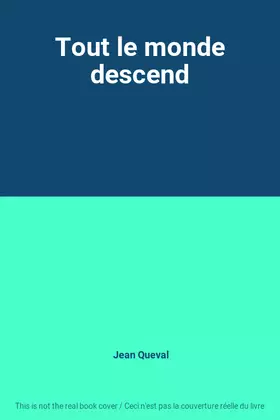 Couverture du produit · Tout le monde descend