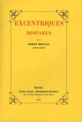 Couverture du produit · Excentriques disparus