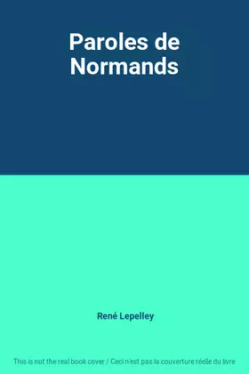 Couverture du produit · Paroles de Normands