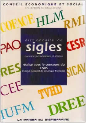 Couverture du produit · Dictionnaire de sigles