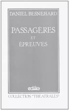 Couverture du produit · Passagères épreuves