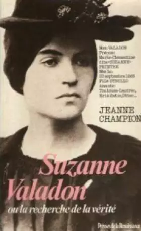 Couverture du produit · Suzanne valadon