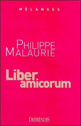 Couverture du produit · mélanges en l'honneur de philippe malaurie
