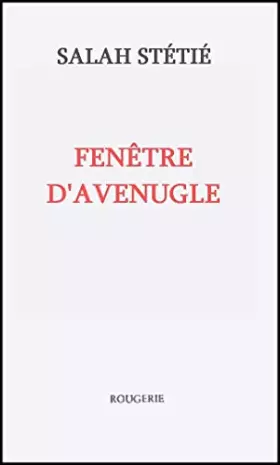 Couverture du produit · Fenêtre d'aveugle