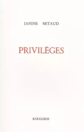 Couverture du produit · Privilèges