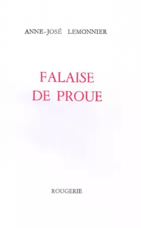 Couverture du produit · Falaise de Proue