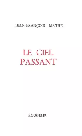 Couverture du produit · Le ciel passant