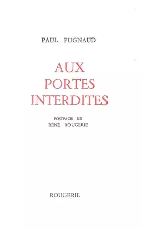 Couverture du produit · Aux portes interdites