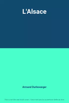 Couverture du produit · L'Alsace