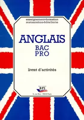 Couverture du produit · Anglais Bac Pro. Livret D'Activites