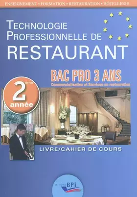 Couverture du produit · Techno Restaurant Bac Pro - Deuxième Annee