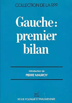 Couverture du produit · Gauche, premier bilan