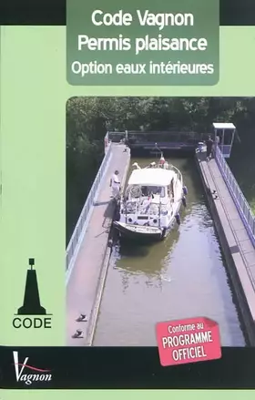 Couverture du produit · Code Vagnon Permis plaisance : Option eaux intérieures