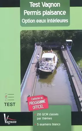 Couverture du produit · Test Vagnon Permis plaisance : Option eaux intérieures