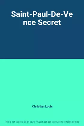Couverture du produit · Saint-Paul-De-Vence Secret
