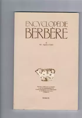 Couverture du produit · Encyclopédie berbère, tome 2