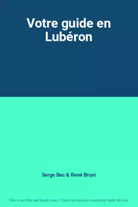 Couverture du produit · Votre guide en Lubéron