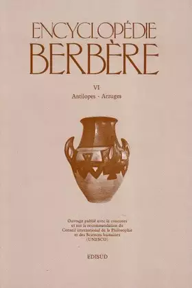 Couverture du produit · Encyclopédie berbère.: Tome 6