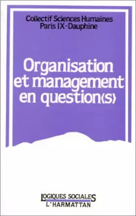 Couverture du produit · Organisation et management en question(s)