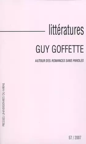 Couverture du produit · GUY GOFFETTE