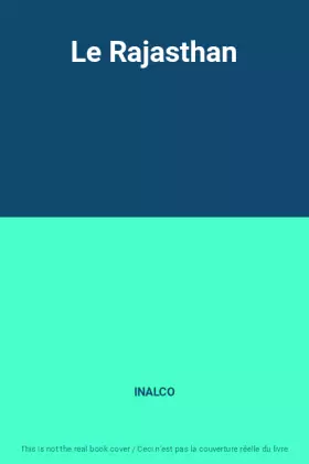 Couverture du produit · Le Rajasthan