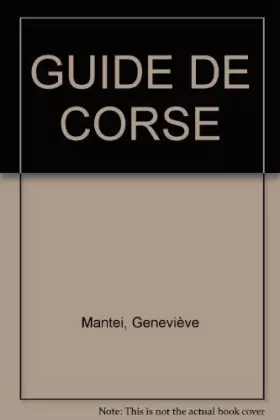 Couverture du produit · Guide de Corse