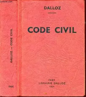 Couverture du produit · Code civil