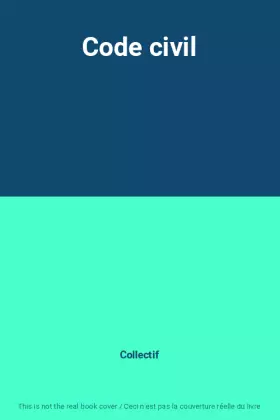 Couverture du produit · Code civil