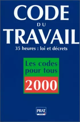 Couverture du produit · Code du travail: Edition 2000