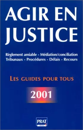 Couverture du produit · Agir en justice 2001