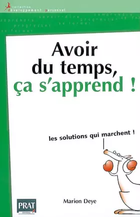 Couverture du produit · Avoir du temps, ça s'apprend !