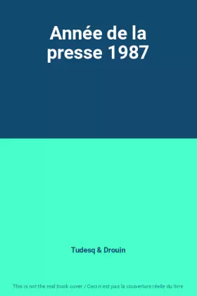 Couverture du produit · Année de la presse 1987
