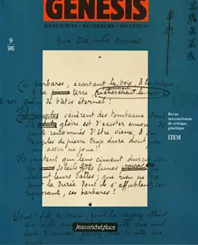 Couverture du produit · Revue genesis, numéro 9