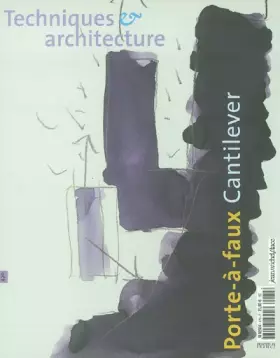 Couverture du produit · Techniques et architecture 470, porte a faux