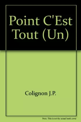 Couverture du produit · En français dans le texte. 3, Un point c'est tout