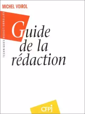 Couverture du produit · Guide de la rédaction