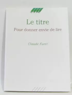 Couverture du produit · Le titre