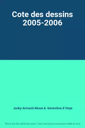 Couverture du produit · Cote des dessins 2005-2006