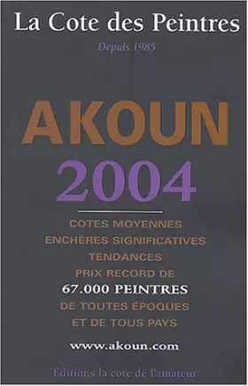 Couverture du produit · La Cote des peintres 2004