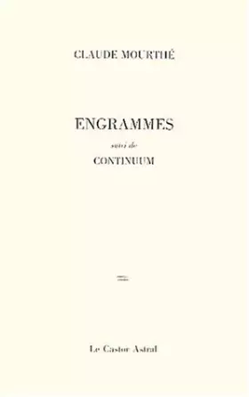 Couverture du produit · Engrammes
