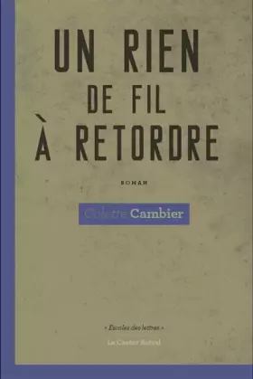 Couverture du produit · Un rien de fil à retordre