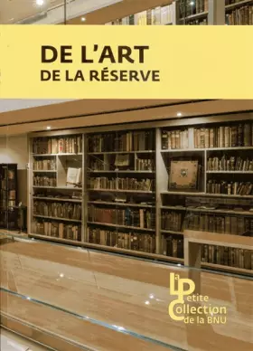 Couverture du produit · De l'art de la réserve