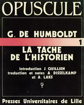 Couverture du produit · La tâche de l'historien